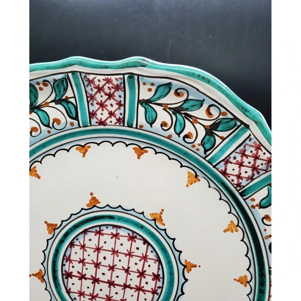 Vintage Handpainted Italian Pottery 12.5